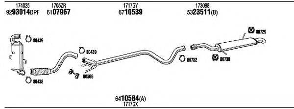 WALKER CIH22483BA Система випуску ОГ