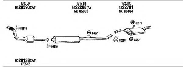 WALKER CIT15099BA Система випуску ОГ