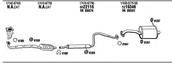 WALKER DH30446 Система випуску ОГ