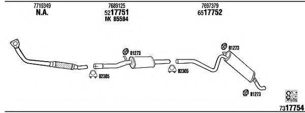 WALKER FI10504B Система випуску ОГ