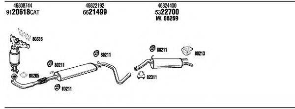 WALKER FI25009 Система випуску ОГ