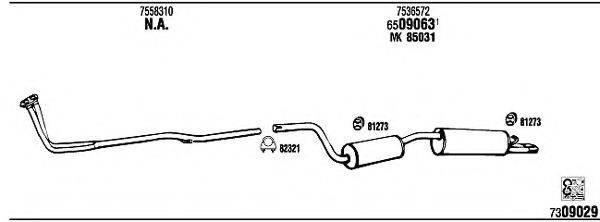 WALKER FI30271A Система випуску ОГ