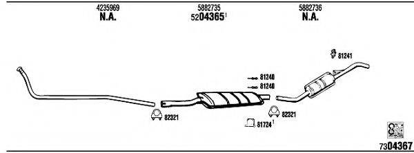 WALKER FI30302A Система випуску ОГ