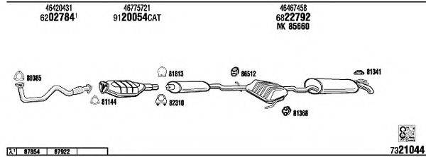 WALKER FI71002B Система випуску ОГ