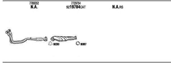 WALKER FIT03790 Система випуску ОГ