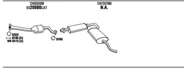 WALKER FIT16655B Система випуску ОГ