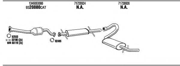 WALKER FIT16868B Система випуску ОГ