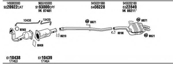 WALKER FIT17494BA Система випуску ОГ