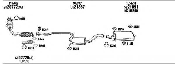 WALKER FO20290 Система випуску ОГ