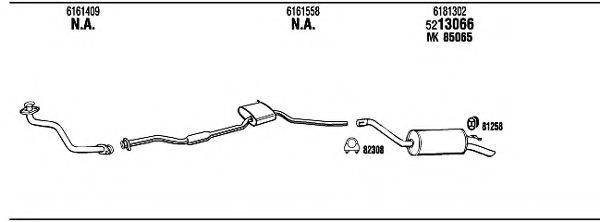 WALKER FO55241 Система випуску ОГ