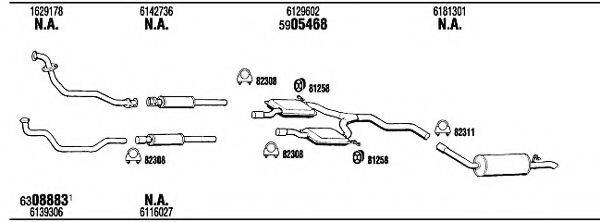 WALKER FO56066 Система випуску ОГ