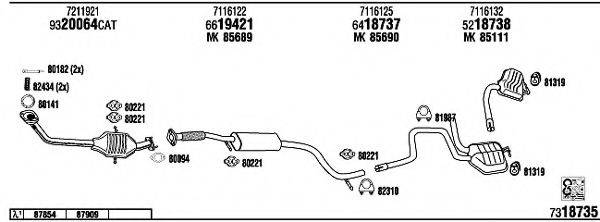 WALKER FO60033B Система випуску ОГ