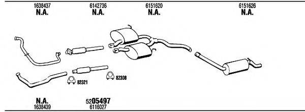 WALKER FO60353B Система випуску ОГ