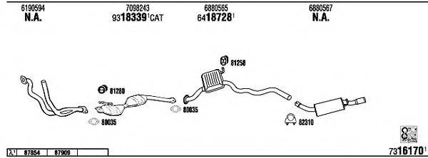 WALKER FO60414 Система випуску ОГ