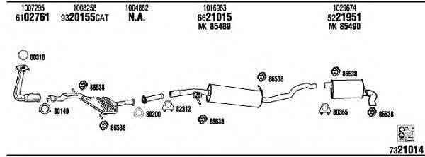 WALKER FO75002 Система випуску ОГ