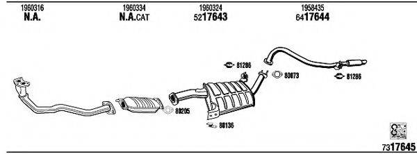 WALKER FO76008 Система випуску ОГ