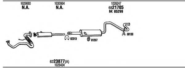 WALKER FO79007A Система випуску ОГ