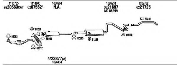 WALKER FO80150 Система випуску ОГ