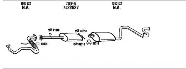 WALKER FO80156B Система випуску ОГ