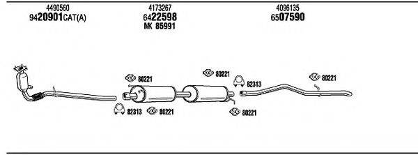 WALKER FO80162A Система випуску ОГ