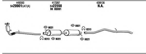 WALKER FO80165B Система випуску ОГ