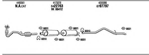 WALKER FO80179B Система випуску ОГ