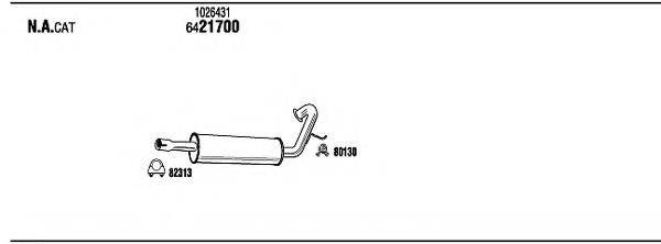 WALKER FOH08794 Система випуску ОГ