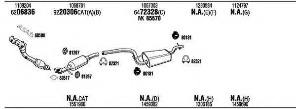 WALKER FOH09642 Система випуску ОГ