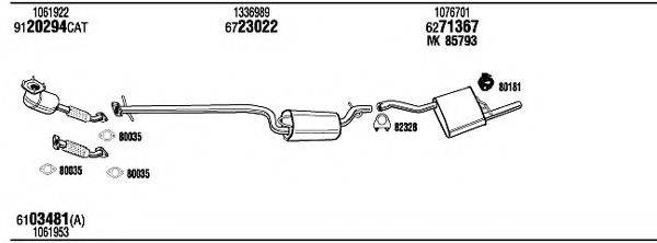 WALKER FOH10043A Система випуску ОГ