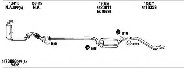 WALKER FOH10304B Система випуску ОГ