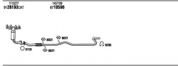 WALKER FOH12469 Система випуску ОГ