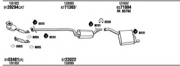 WALKER FOH14485A Система випуску ОГ