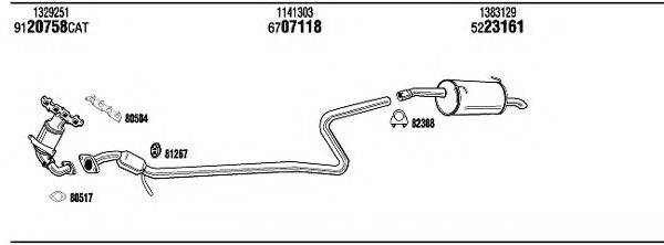 WALKER FOH17702 Система випуску ОГ