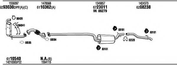 WALKER FOH18378AA Система випуску ОГ