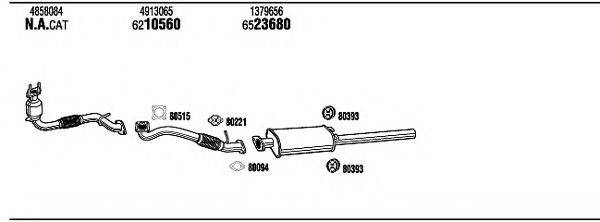 WALKER FOH19573A Система випуску ОГ