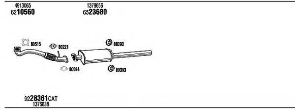 WALKER FOH19590 Система випуску ОГ