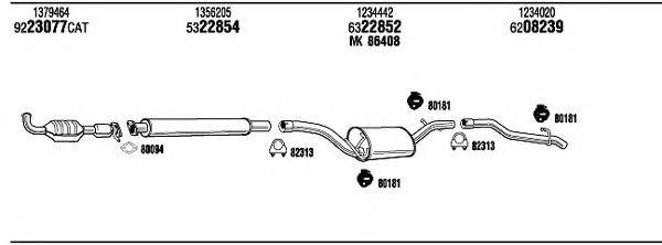 WALKER FOH22530A Система випуску ОГ