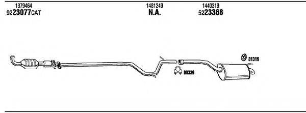 WALKER FOH24457A Система випуску ОГ