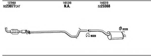 WALKER FOH24458A Система випуску ОГ