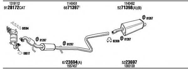 WALKER FOK16361A Система випуску ОГ