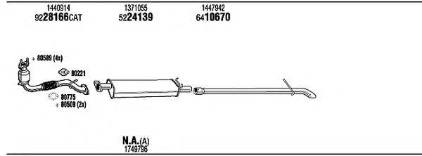 WALKER FOK19600AB Система випуску ОГ