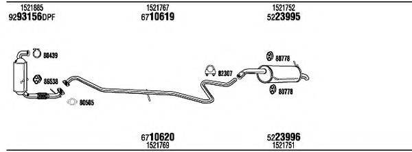 WALKER FOK33337A Система випуску ОГ