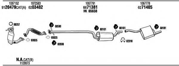 WALKER FOT10040A Система випуску ОГ