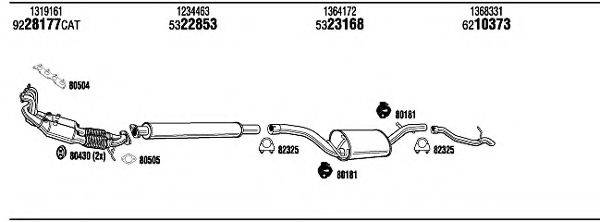 WALKER FOT18954 Система випуску ОГ