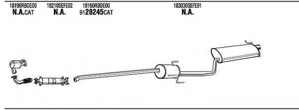 WALKER HOH17485 Система випуску ОГ