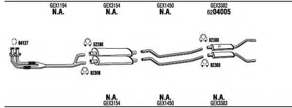 WALKER JA10701 Система випуску ОГ