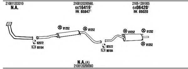 WALKER LD40005 Система випуску ОГ