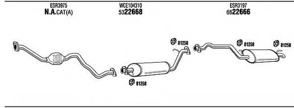 WALKER LR60126 Система випуску ОГ