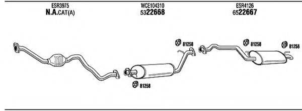 WALKER LR60127 Система випуску ОГ