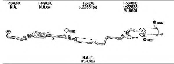 WALKER MA25001 Система випуску ОГ